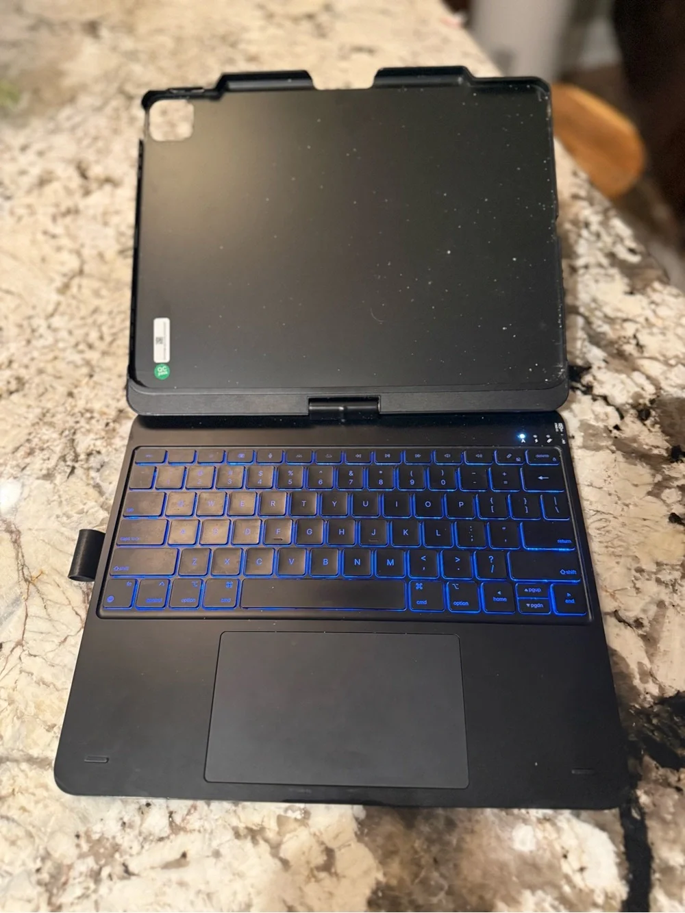 Typecase Bluetooth Keyboard Case with Blue Backlit Keys for IPad